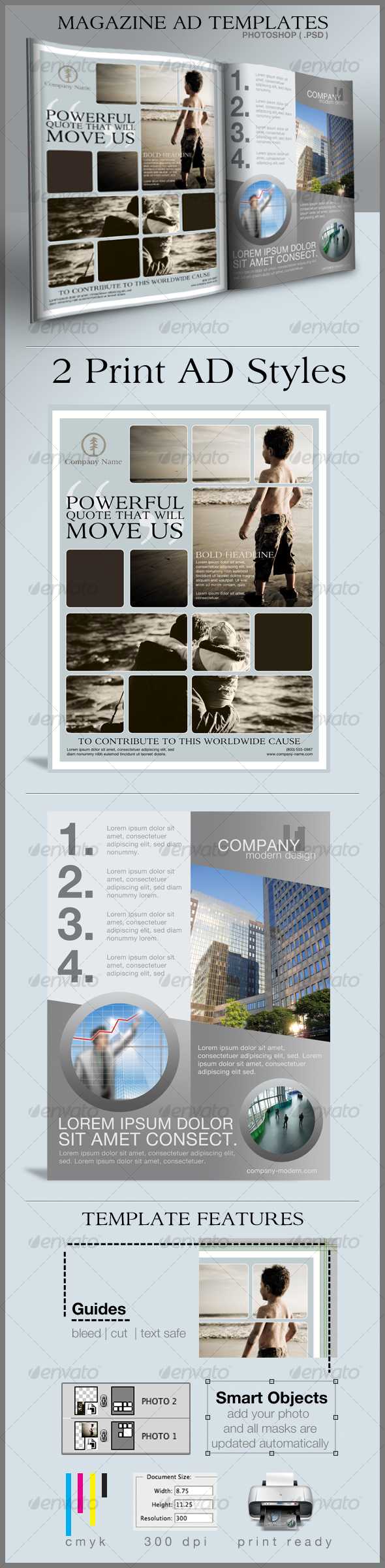 Business Flyer Templates From Graphicriver Pertaining To Magazine Ad Template Word