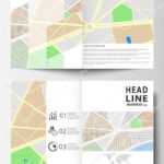Business Templates For Bi Fold Brochure, Magazine, Flyer Or Intended For Blank City Map Template