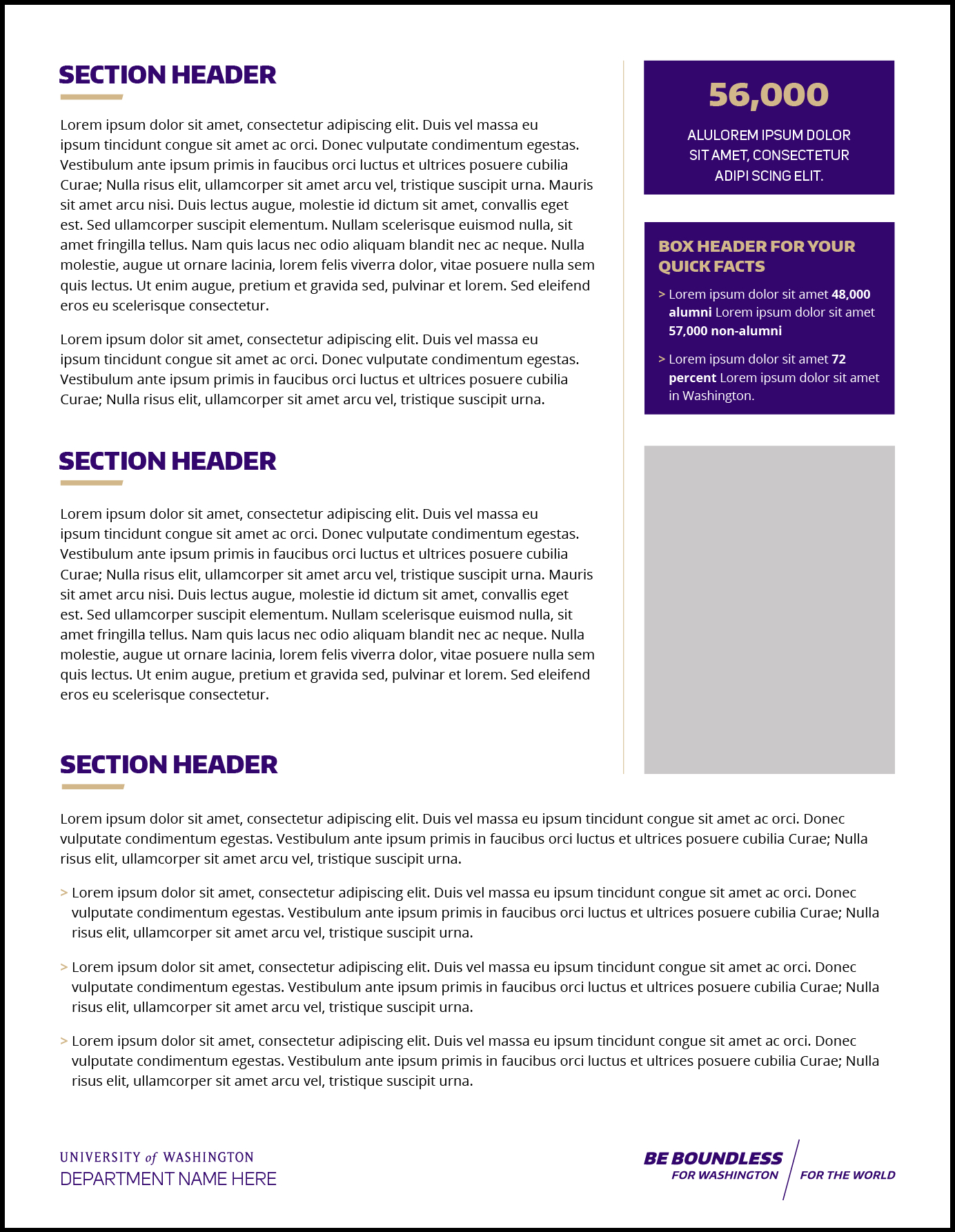 Campaign Fact Sheets | Uw Brand In Fact Sheet Template Word