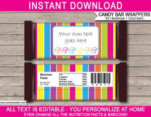 Candy Bar Wrapper Template For Mac - Ameasysite in Candy Bar Wrapper Template For Word