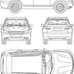 Car Suv 4X4 Line Draw Rent Damage Condition Intended For Truck Condition Report Template