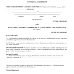 Catering Contract Template Word - Business Template Ideas in Catering Contract Template Word