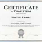 Certificate Of Completion Template For Achievement Graduation.. Within Blank Certificate Of Achievement Template