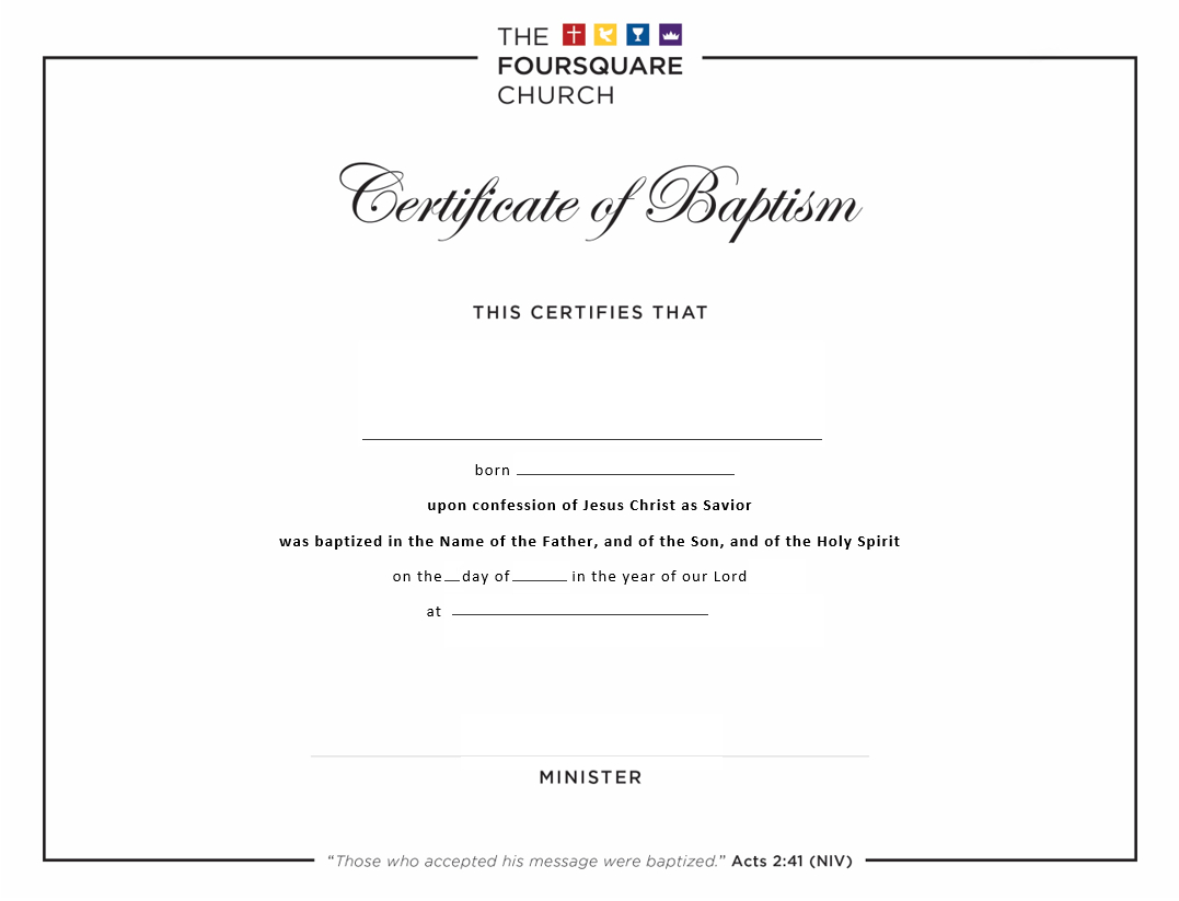 Certificates: Baptism And Dedication | News + Resources For Baptism Certificate Template Word