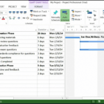 Changing Views In Microsoft Project 2013:2010  Tutorial Intended For Ms Project 2013 Report Templates