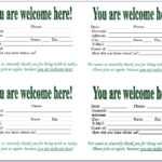 Church Visitor Card Template Generator | Marseillevitrollesrugby Regarding Church Visitor Card Template Word
