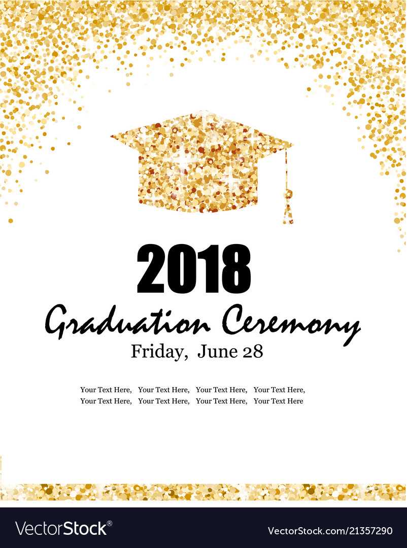 Class Of 2018 Graduation Ceremony Banner In Graduation Banner Template