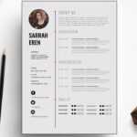 Clean Cv Template Design In Microsoft Word +Docx File Inside How To Make A Cv Template On Microsoft Word