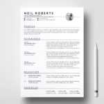 Clean Resume Template | Word Resume / Cv & Cover Letter With Regard To Button Template For Word
