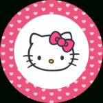 Clipart Hello Kitty Round Frame Throughout Hello Kitty Birthday Banner Template Free
