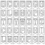 Clipart Letters For Banners Intended For Letter Templates For Banners