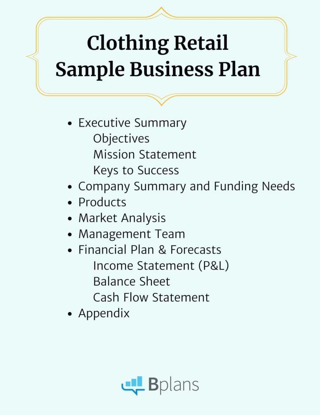 Clothing Retail Sample Business Plan | Bplans Pertaining To Business Plan Template Free Word Document