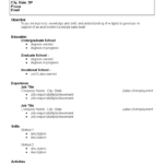 College Student Resume | Templates At Allbusinesstemplates With Regard To College Student Resume Template Microsoft Word