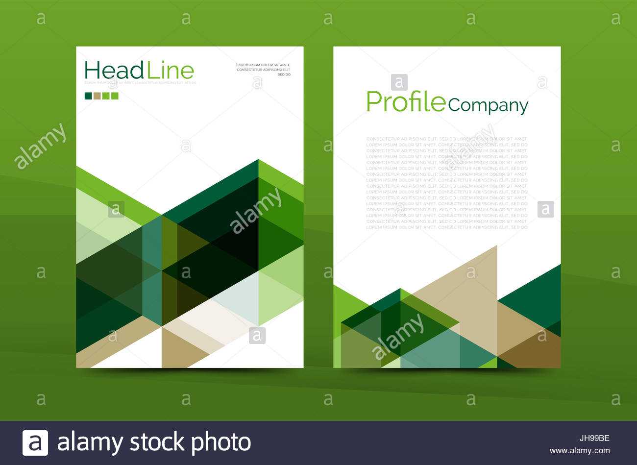 Color Business Brochure Cover Template, Annual Report Front Within Report Front Page Template