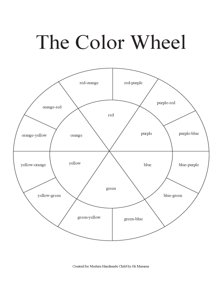 Color Wheel Chart Template – 3 Free Templates In Pdf, Word Inside Blank Color Wheel Template