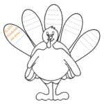Coloring Pages : Clip Art Coloring Thanksgiving Free In Blank Turkey Template