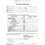Commitment Form Template – Fill Online, Printable, Fillable Intended For Blank Sponsorship Form Template