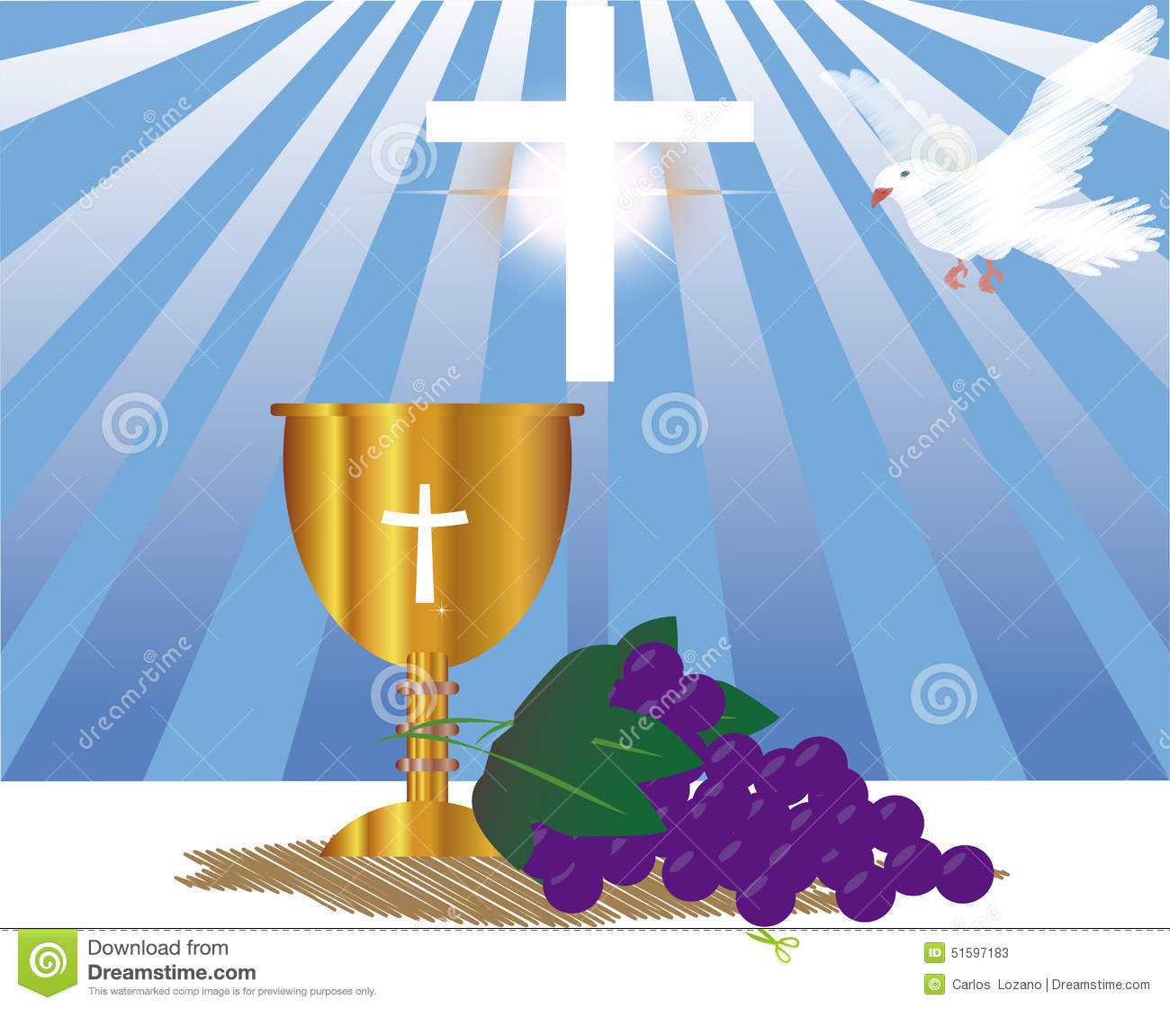Communion Card Template Stock Illustration. Illustration Of With First Holy Communion Banner Templates