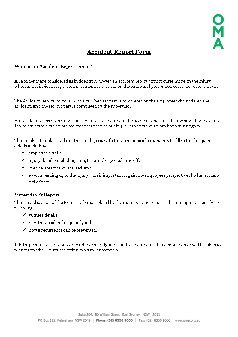 Construction Job Site Incident Report Form | Templates At Regarding Investigation Report Template Doc