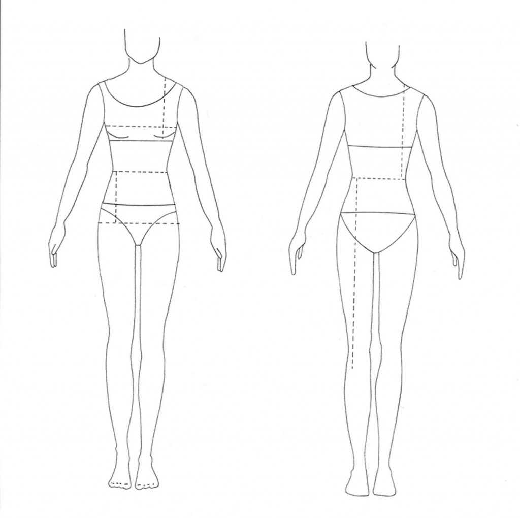 Contoh Soal Dan Materi Pelajaran 5: Fashion Model Outline For Blank Model Sketch Template