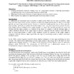 Control Lab Report Experiment No. 01 – Docsity With Engineering Lab Report Template
