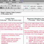 Cornell Notes / Double Entry Journal – Taking Notes Throughout Double Entry Journal Template For Word