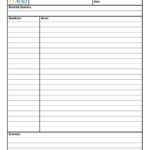 Cornell Notes Template (Avid) – Edit, Fill, Sign Online With Cornell Note Template Word