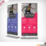 Corporate Outdoor Roll Up Banner Free Psd | Psdfreebies With Outdoor Banner Template