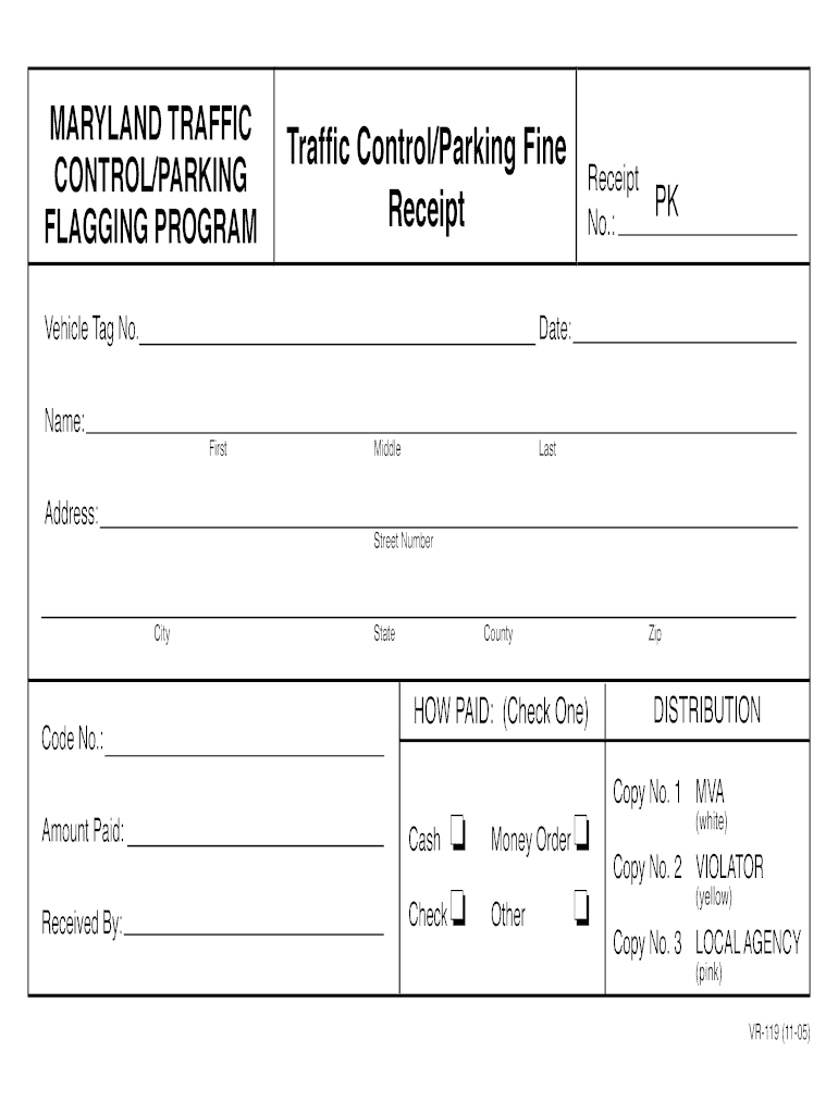 Court Payment Receipt Template – Fill Online, Printable Intended For Blank Parking Ticket Template