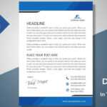 Create A Modern Professional Letterhead | Free Template | Ms Word  Letterhead Tutorial Version 2.0 Within Word Stationery Template Free