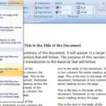 Create A Two Column Document Template In Microsoft Word – Cnet For Booklet Template Microsoft Word 2007