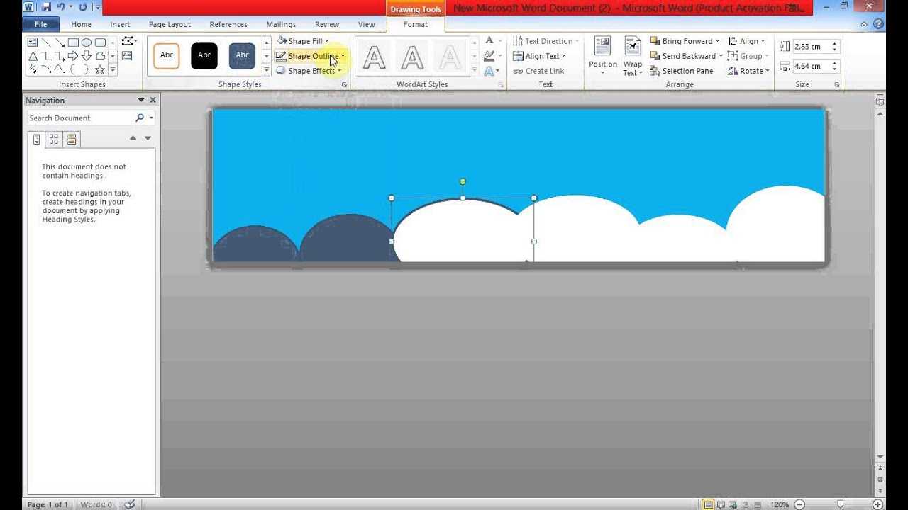 Create Banner Using Ms Word Within Banner Template Word 2010