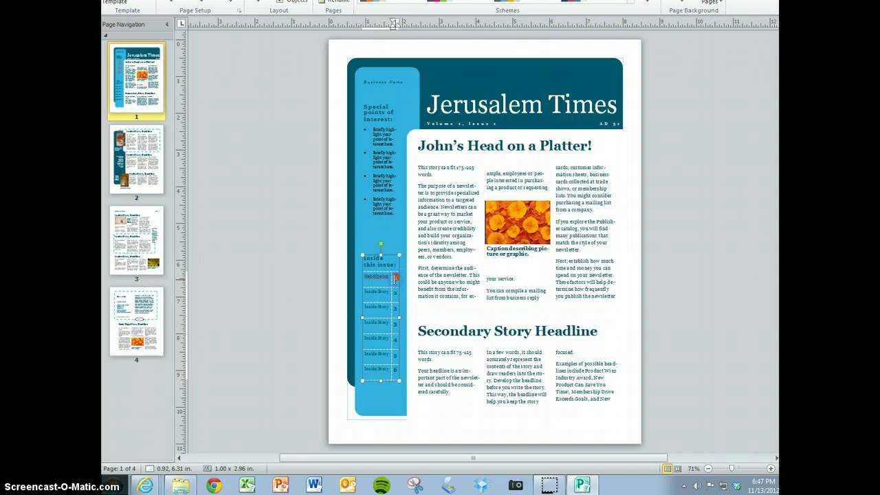 Create Your Magazine Content Pertaining To Magazine Template For Microsoft Word