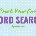 Create Your Own Word Search | Teach Starter Throughout Word Sleuth Template