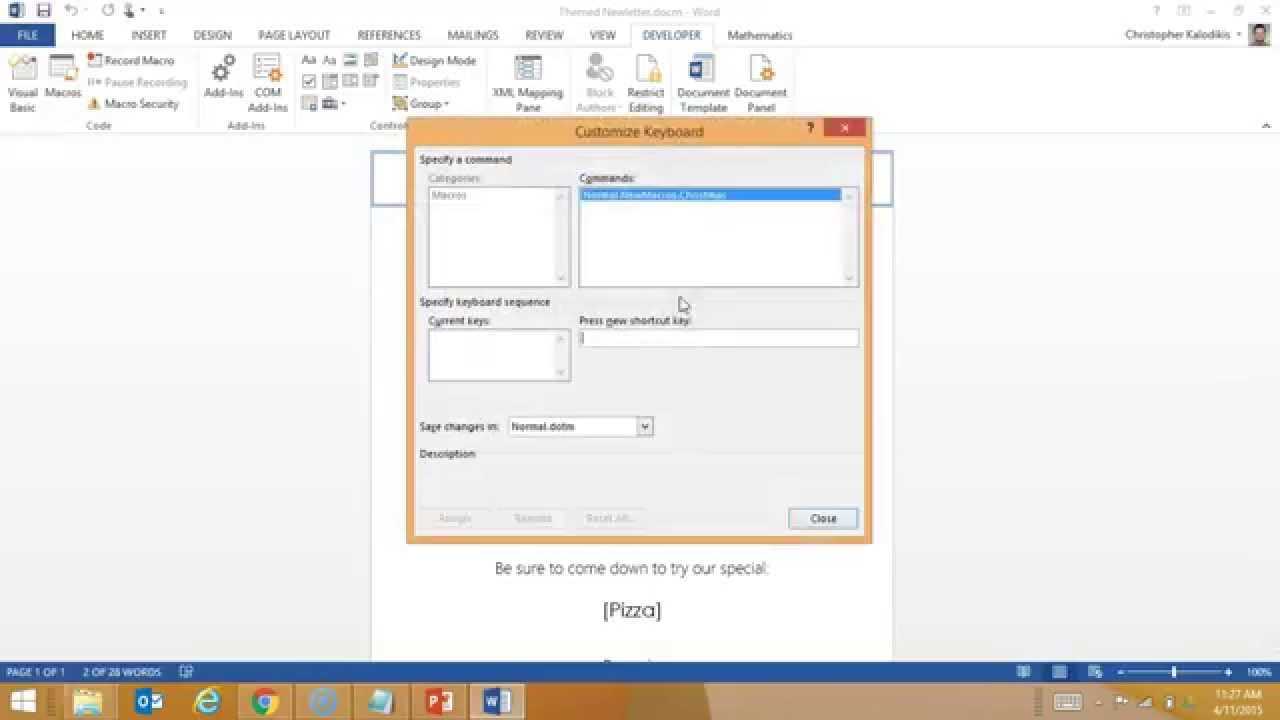 Creating A Macro Enabled Template In Word Throughout Word Macro Enabled Template