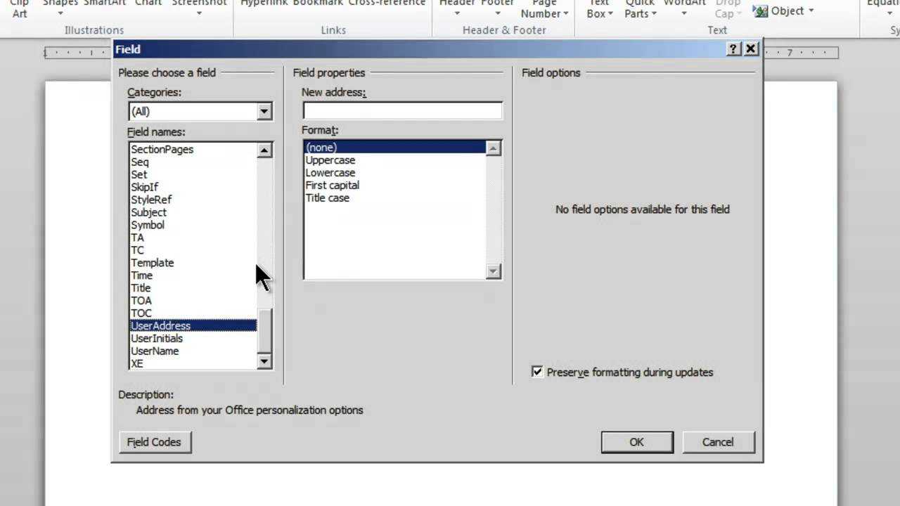 Creating An Ms Word 2010 Template That Automatically Inserts Username And  Address Inside Word 2010 Template Location