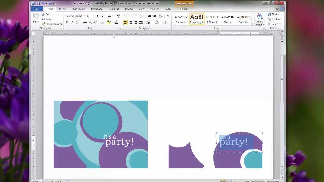 Creating Personal Invitations Using Microsoft Word 2010: Choosing A Card With Regard To How To Use Templates In Word 2010