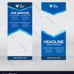 Creative Roll Up Banner – Free Template Ppt Premium Download With Retractable Banner Design Templates