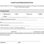 Credit Card On File Form Templates - Oflu.bntl inside Credit Card Authorization Form Template Word