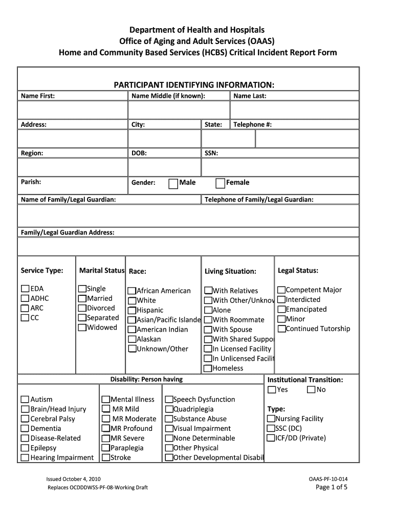 Critical Incident Form Template – Fill Online, Printable In Serious Incident Report Template