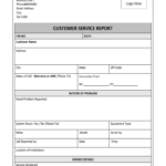 Customer Service Report Template – Excel Word Templates in Customer Contact Report Template