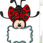 Cute Ladybug With Blank Label Sticker Stock Vector In Blank Ladybug Template
