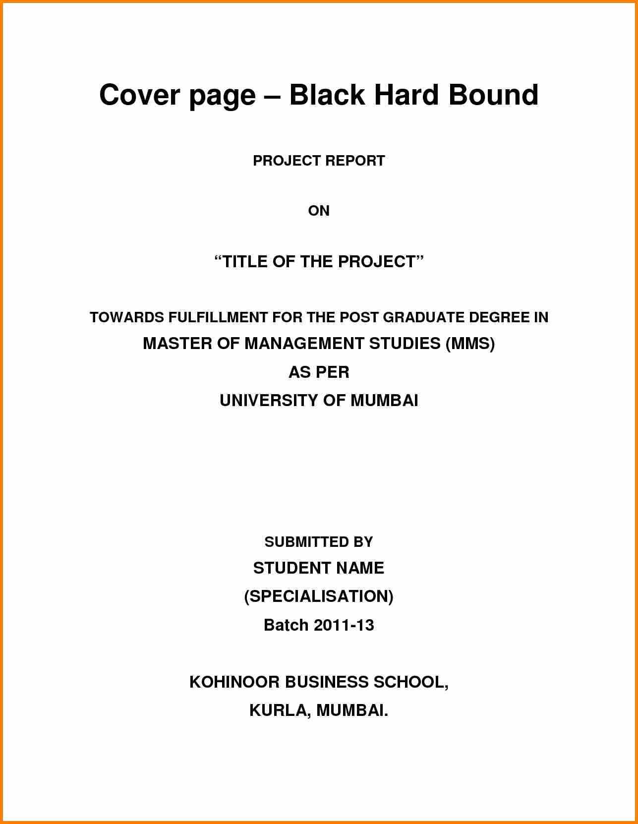 D24 Project Title Page Template | Wiring Library With Regard To Technical Report Cover Page Template