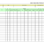 Daily Machine Production Report – Regarding Daily Report Sheet Template