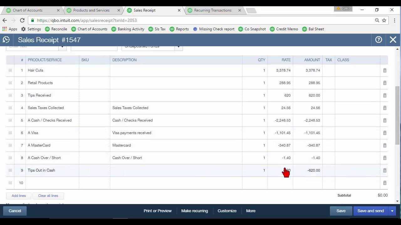 Daily Sales Summary In Quickbooks Online Intended For Quick Book Reports Templates