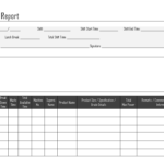Daily Shift Report – With Regard To Shift Report Template