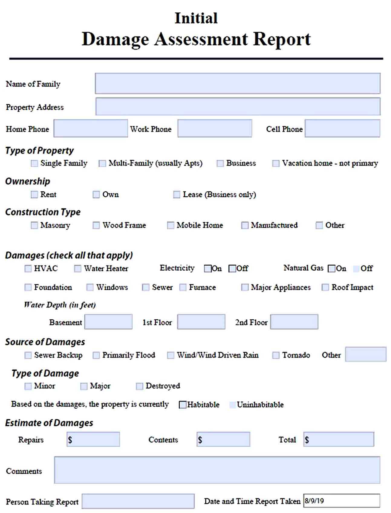 Damage Report Templates | Welding Rodeo Designer Pertaining To It Major Incident Report Template