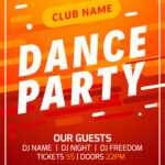Dance Party Disco Flyer Poster Music Event Banner With Event Banner Template