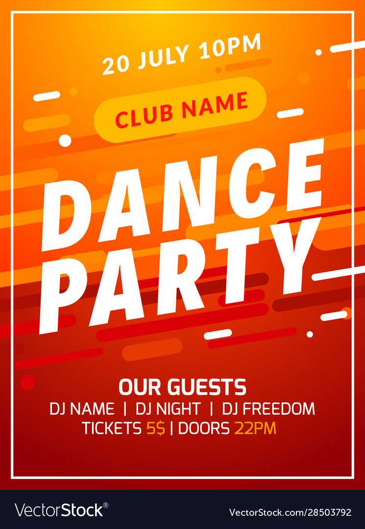 Dance Party Disco Flyer Poster Music Event Banner With Event Banner Template