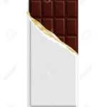 Dark Bitter Chocolate Bar In A Blank Wrapper Mock Up. Sweet Dessert.. Throughout Free Blank Candy Bar Wrapper Template